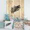 Designart - Abstract Tropical Leaf I - Modern Print on Natural Pine Wood
